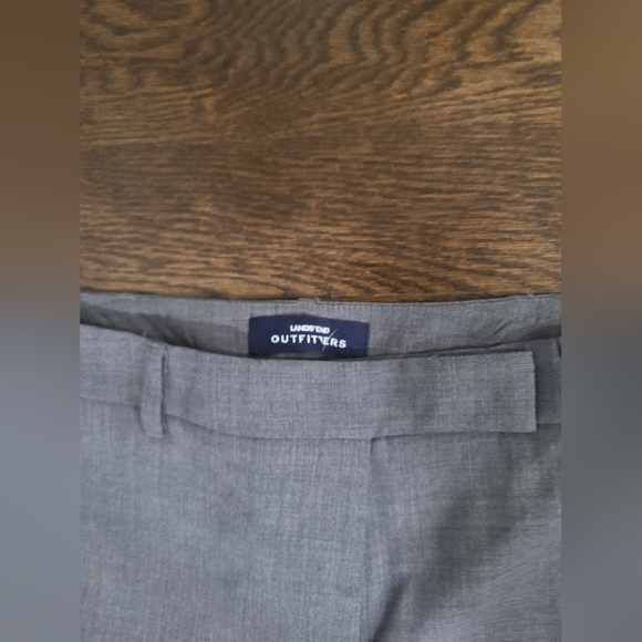 NWT Lands' End Outfitters gray Pants Women's size 8 lined - Picture 2 of 9